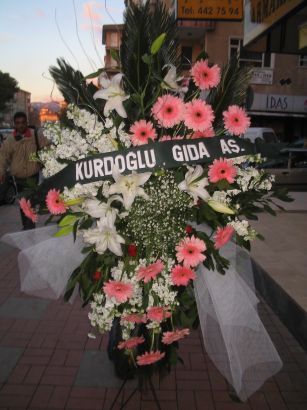 kazablanka,gerbera,sebboy ferforje  Mersin hediye sevgilime hediye iek 